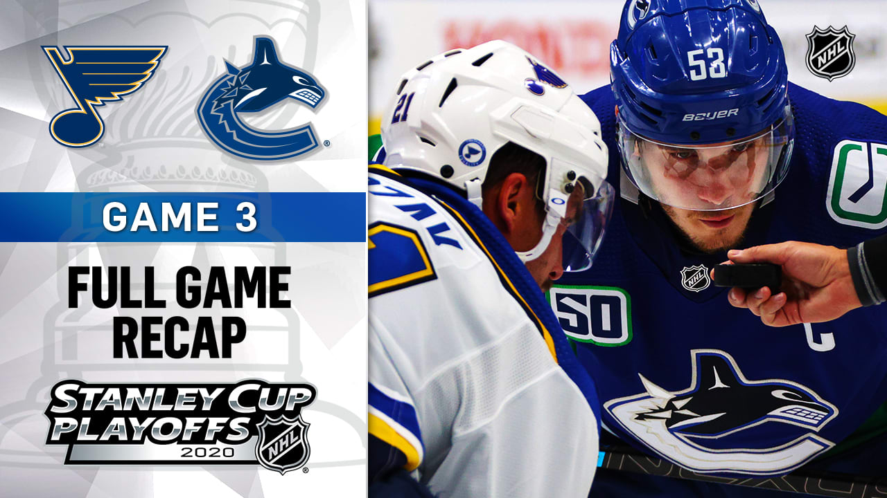 Recap: STL 3, VAN 2 - F/OT | St. Louis Blues