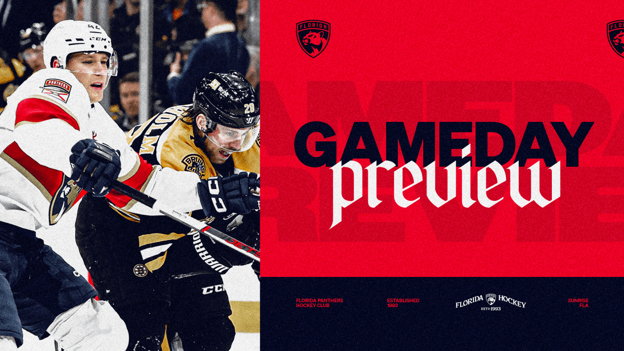 PREVIEW: Panthers ready to get back on track against Bruins | Florida Panthers