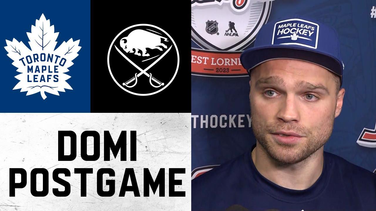 Max Domi Post Game Toronto Maple Leafs