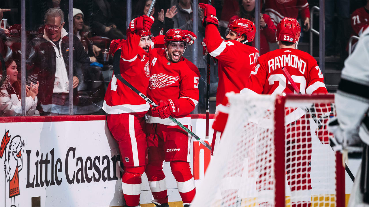 RECAP: Four-goal second period, Larkin's two-goal night help Red Wings earn  'good win' over Kings, 5-3