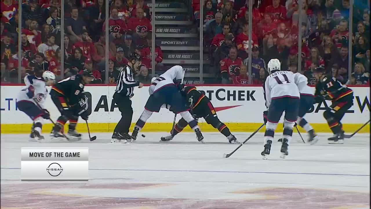 CBJCGY Voronkov scores goal against Jacob Markstrom