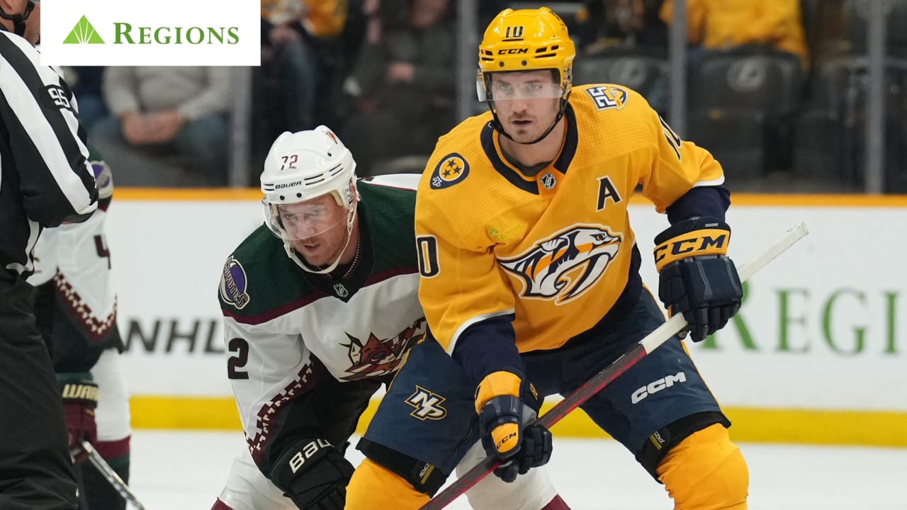 Preds Fall 7 5 In Frustrating Back And Forth Affair With Coyotes