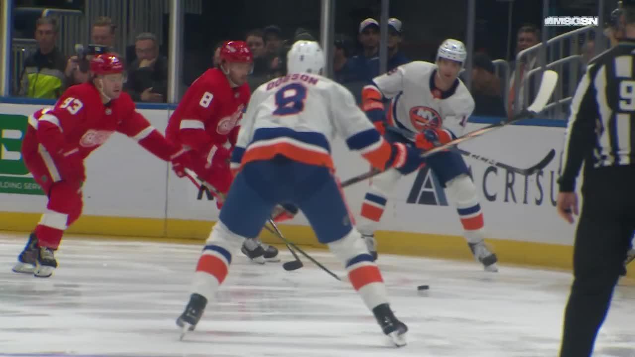 DET@NYI: Dobson Scores Goal Against Red Wings | New York Islanders