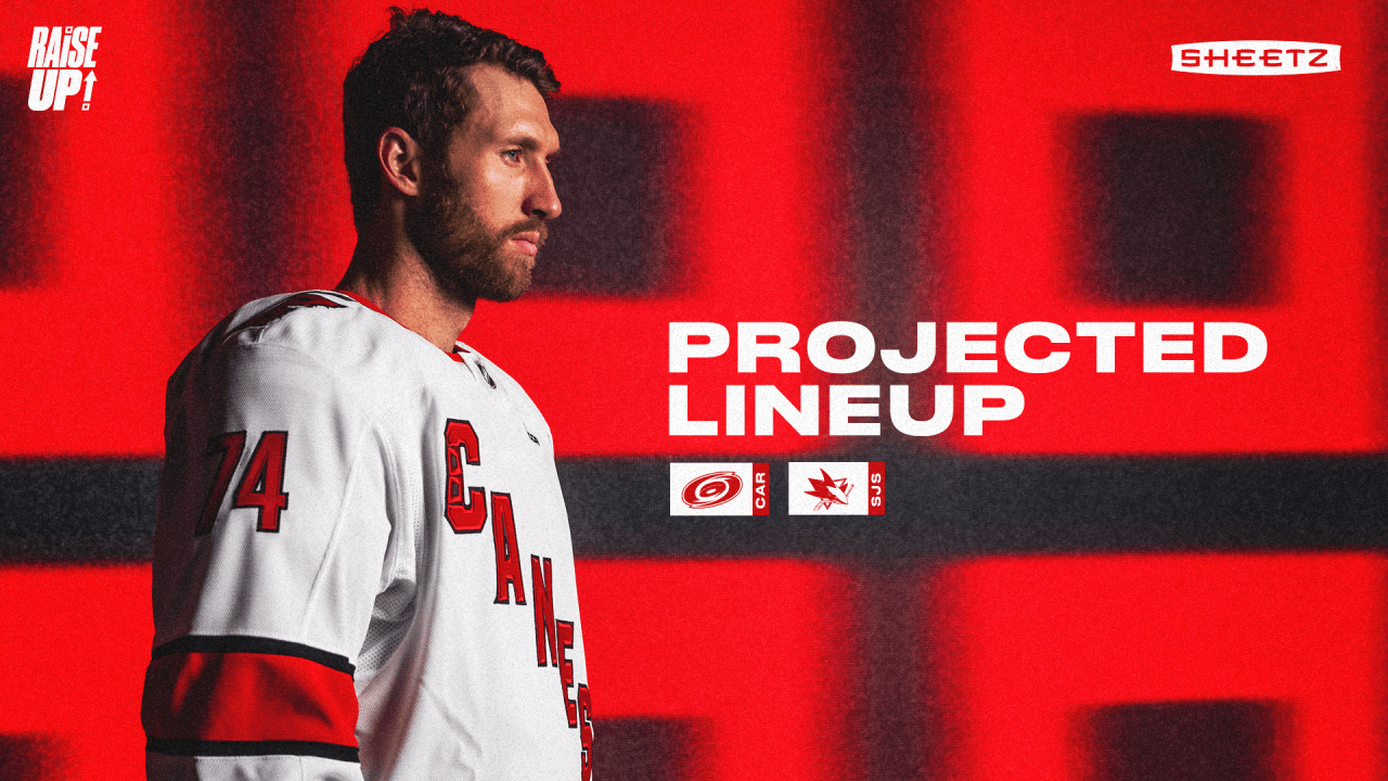 Projected Lineup: March 20 at San Jose | Carolina Hurricanes