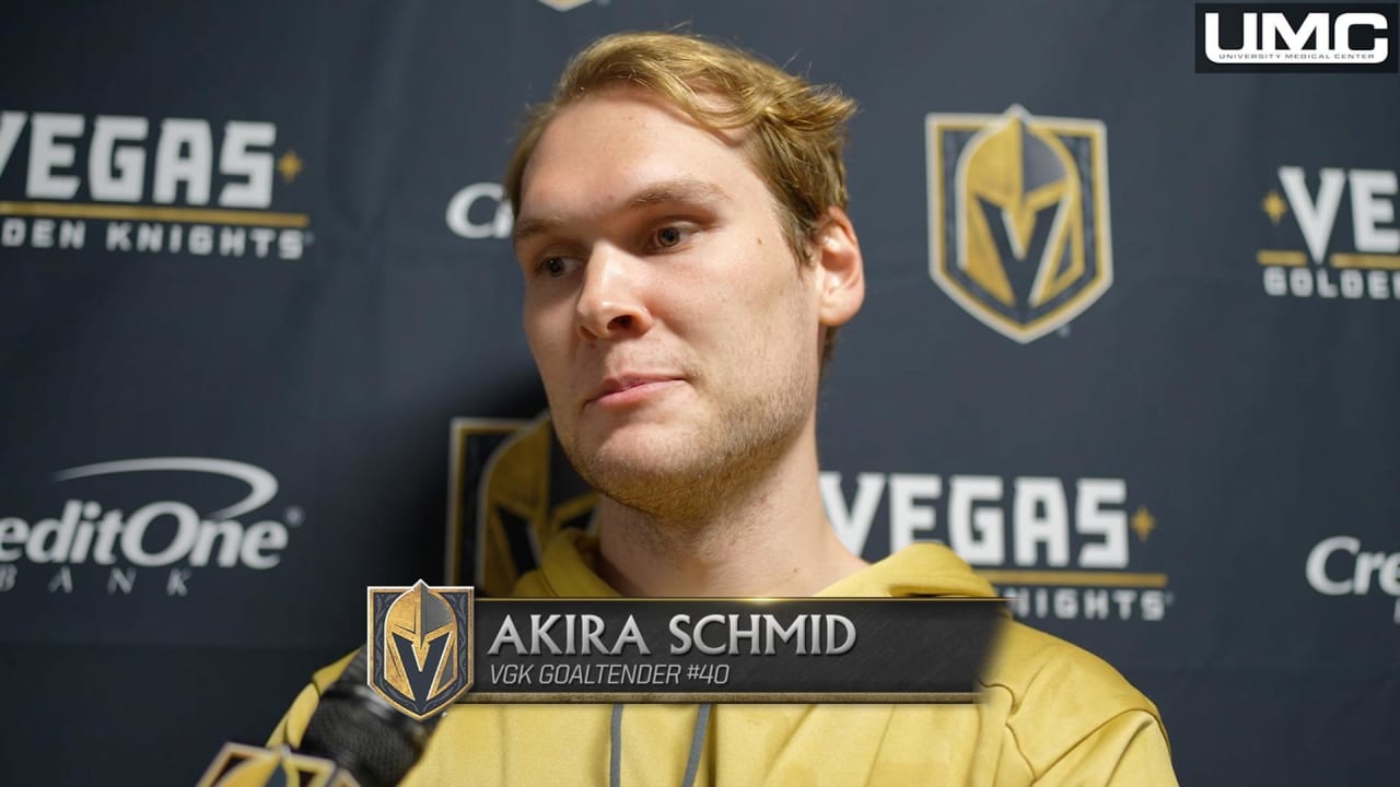 Akira Schmid 9/22/24 | Vegas Golden Knights