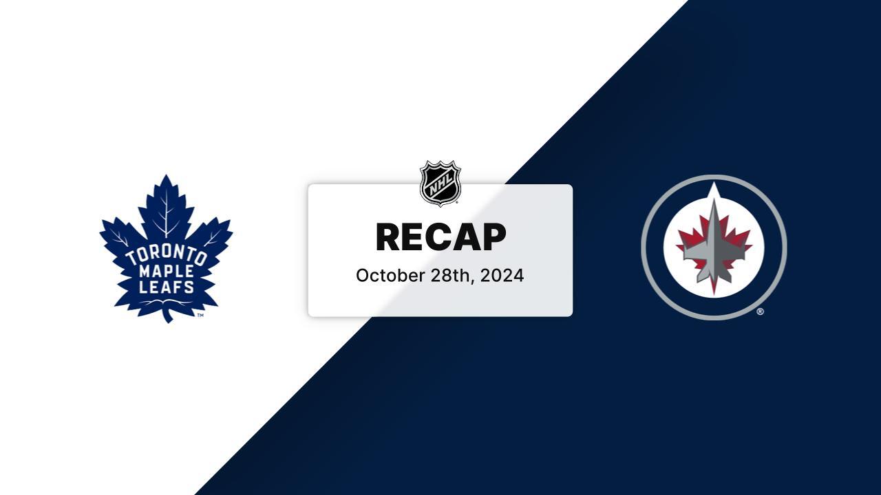 TOR at WPG | Recap | Toronto Maple Leafs