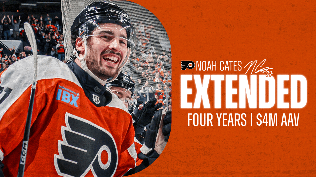 Flyers Re-Sign Forward Noah Cates to a Four-Year Contract | Philadelphia Flyers