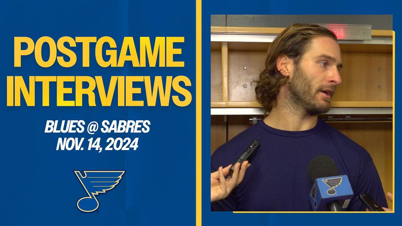Nov. 14: Postgame interviews | St. Louis Blues
