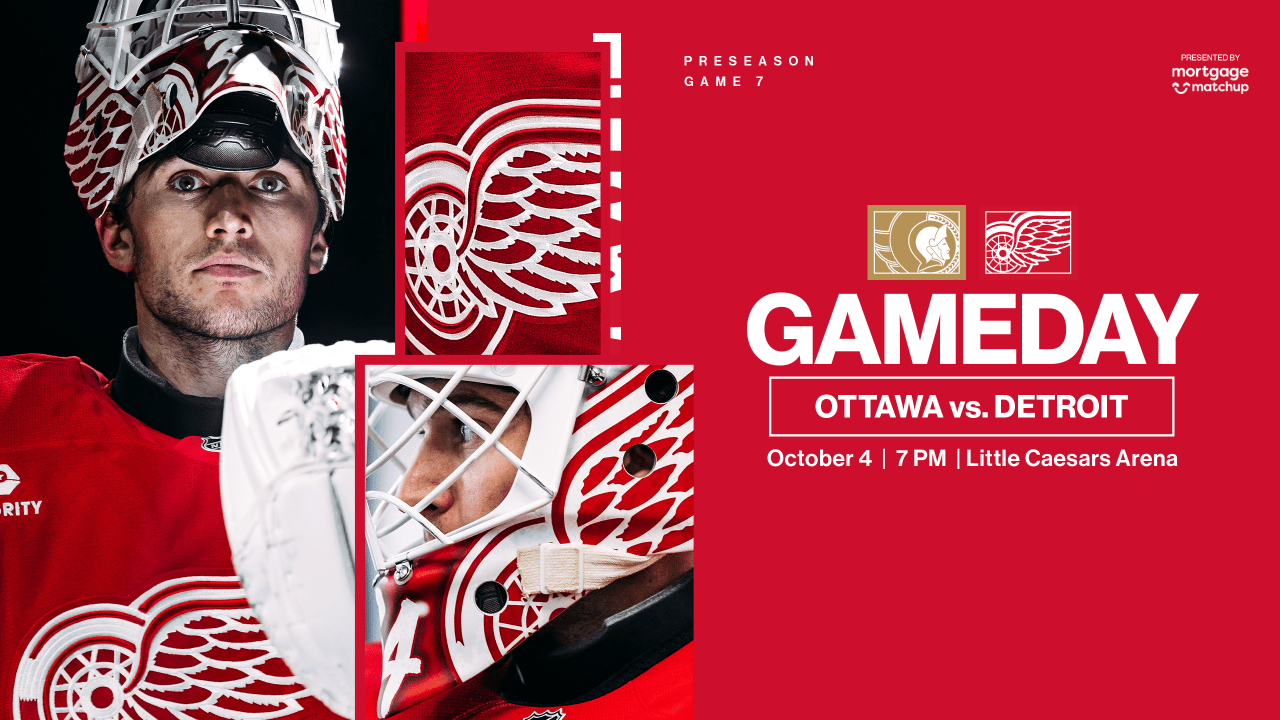 Red Wings Gear Up for Preseason Finale Against Senators