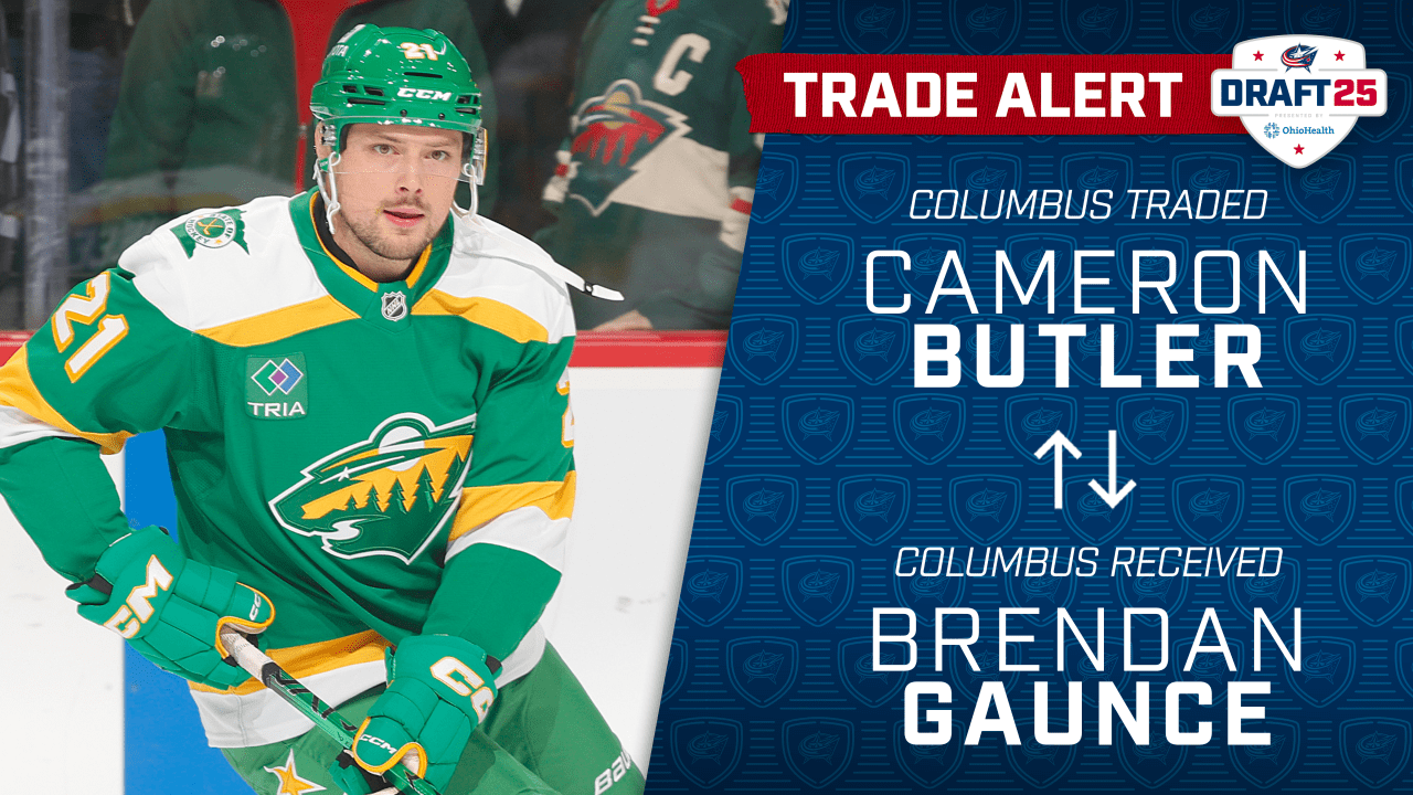 Blue Jackets acquire F Brendan Gaunce from Minnesota in exchange for F Cameron Butler | Columbus Blue Jackets