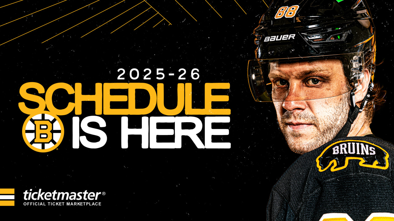 NHL Announces Boston Bruins 2025-26 Regular-Season Schedule, Presented by Ticketmaster