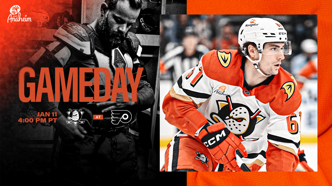 Preview: Ducks, Gauthier Visit Philly for Saturday Night Tilt vs. Flyers