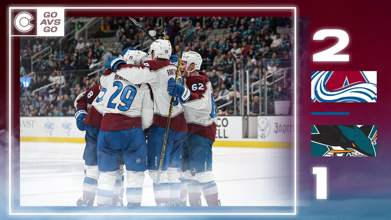 Makar ties game late in 3rd, Avalanche top Sharks in shootout ...