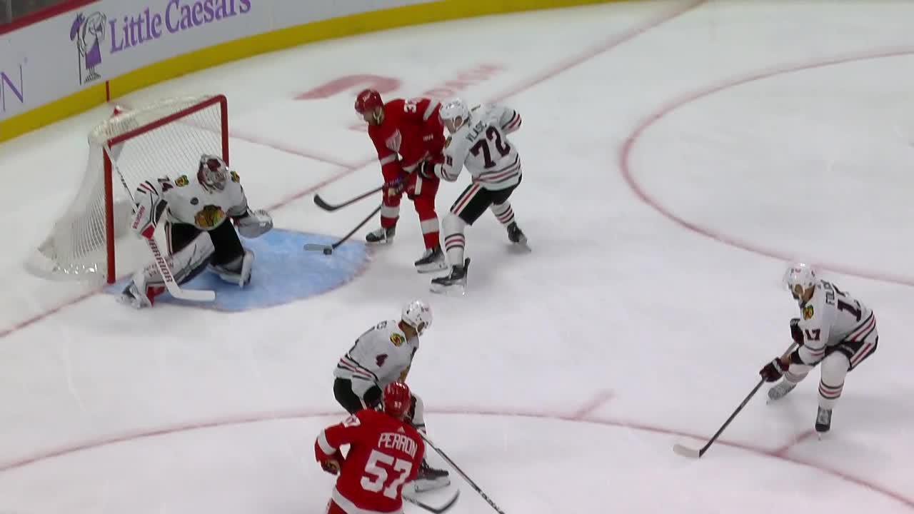 CHI@DET: Compher Scores Goal Against Petr Mrazek | Detroit Red Wings