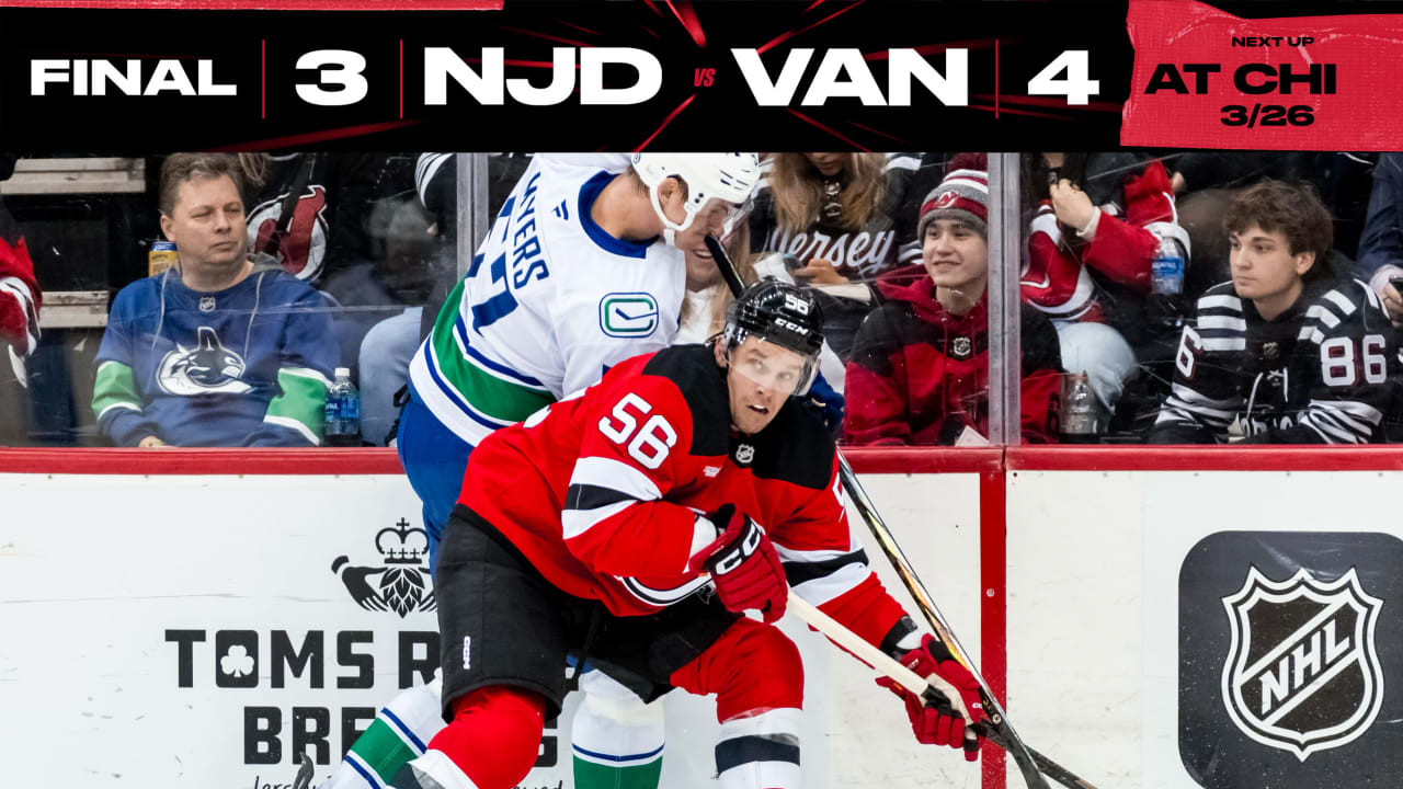Canucks Use Shootout to Defeat Devils | GAME STORY | New Jersey Devils