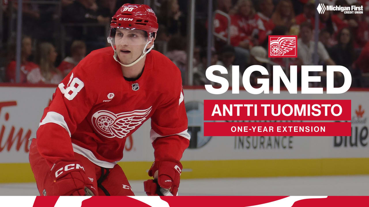 Red Wings sign Antti Tuomisto to one-year, two-way contract extension | Detroit Red Wings