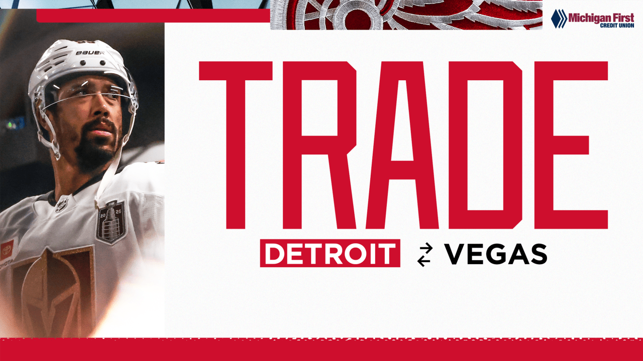 تستحوذ Red Wings على Keegan Kolesar من Vegas Golden Knights مقابل اختيار الجولة الثالثة واختيار الجولة السابعة | ديترويت ريد وينغز