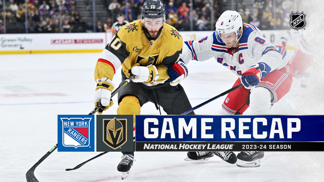 Barbashev Scores Twice, Golden Knights Defeat Rangers 