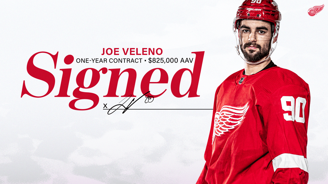 Red Wings re-sign Joe Veleno to one-year contract | NHL.com