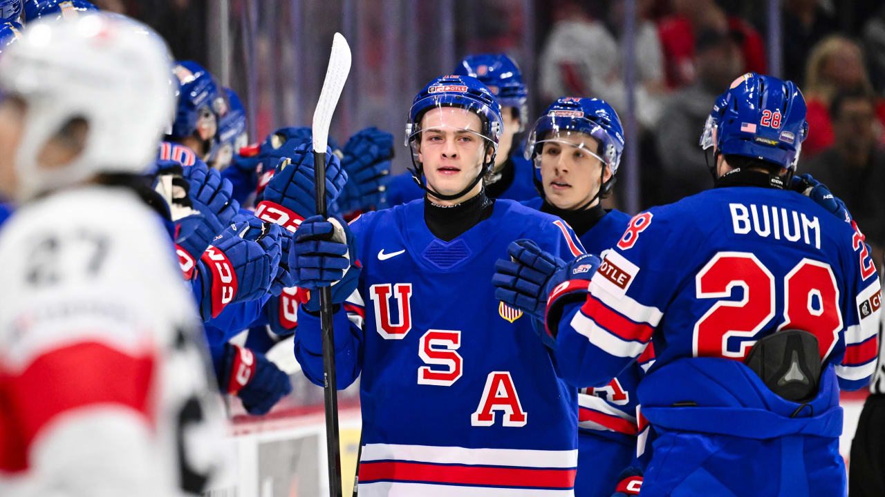 World Junior Championship roundup: U.S. tops Switzerland to reach semifinals | NHL.com