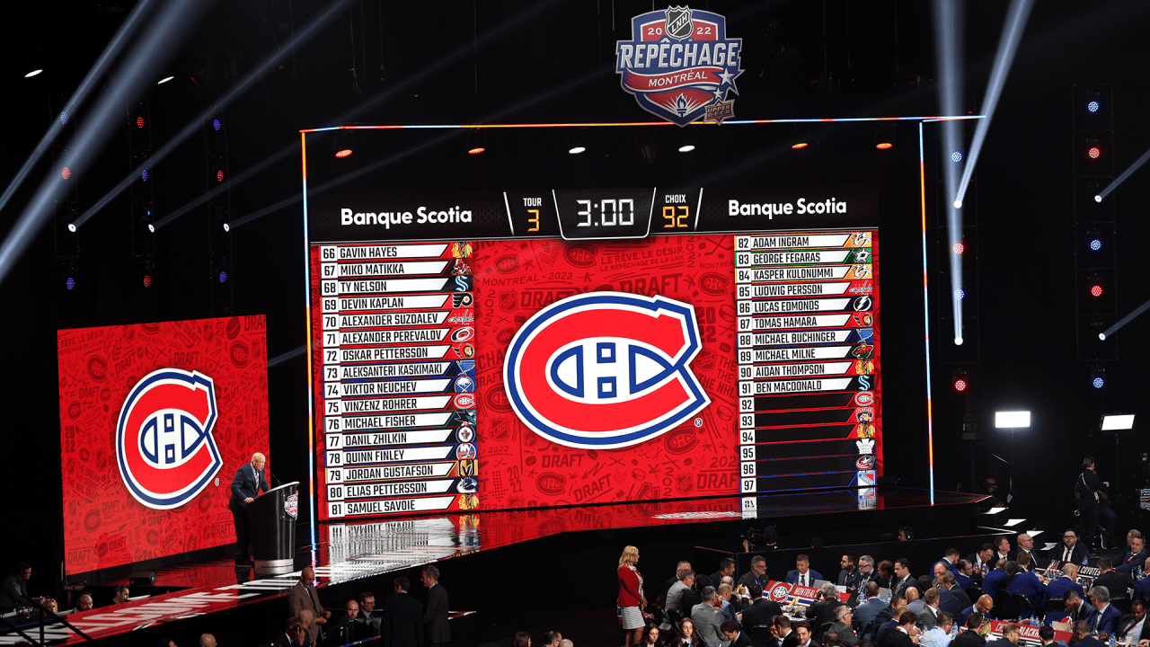 Draft Lottery: Canadiens to pick fifth in Nashville