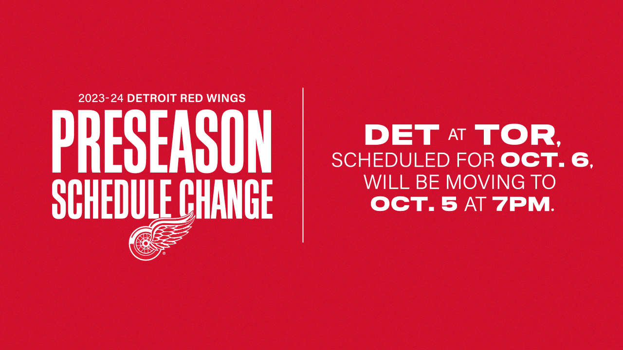Detroit Red Wings release 2023-24 schedule