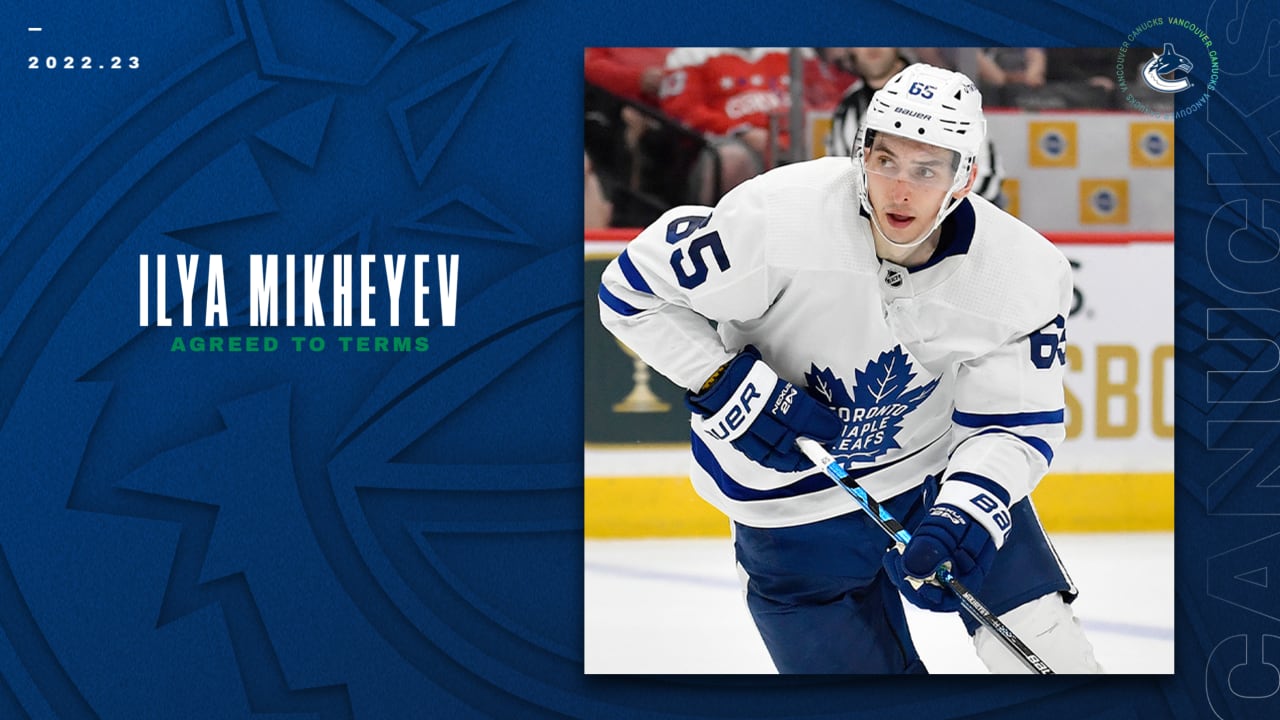 Canucks Agree To Terms With Ilya Mikheyev On A Four-Year Contract ...