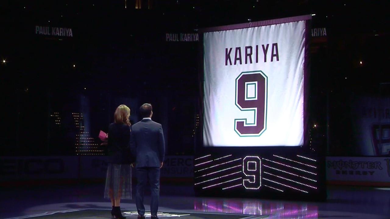 A tribute to Paul Kariya as the @anaheimducks will retire his number 9 in  October.