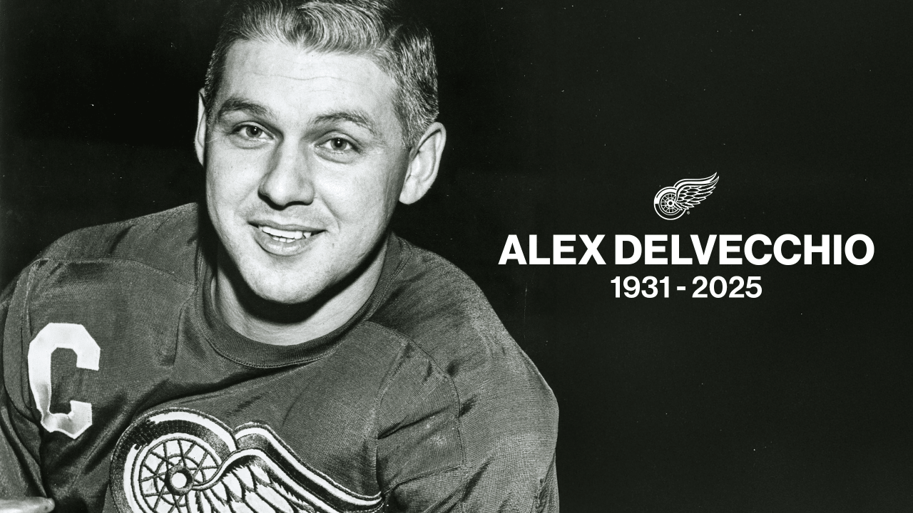 Red Wings mourn the passing of franchise icon and Hall of Famer Alex  Delvecchio | Detroit Red Wings