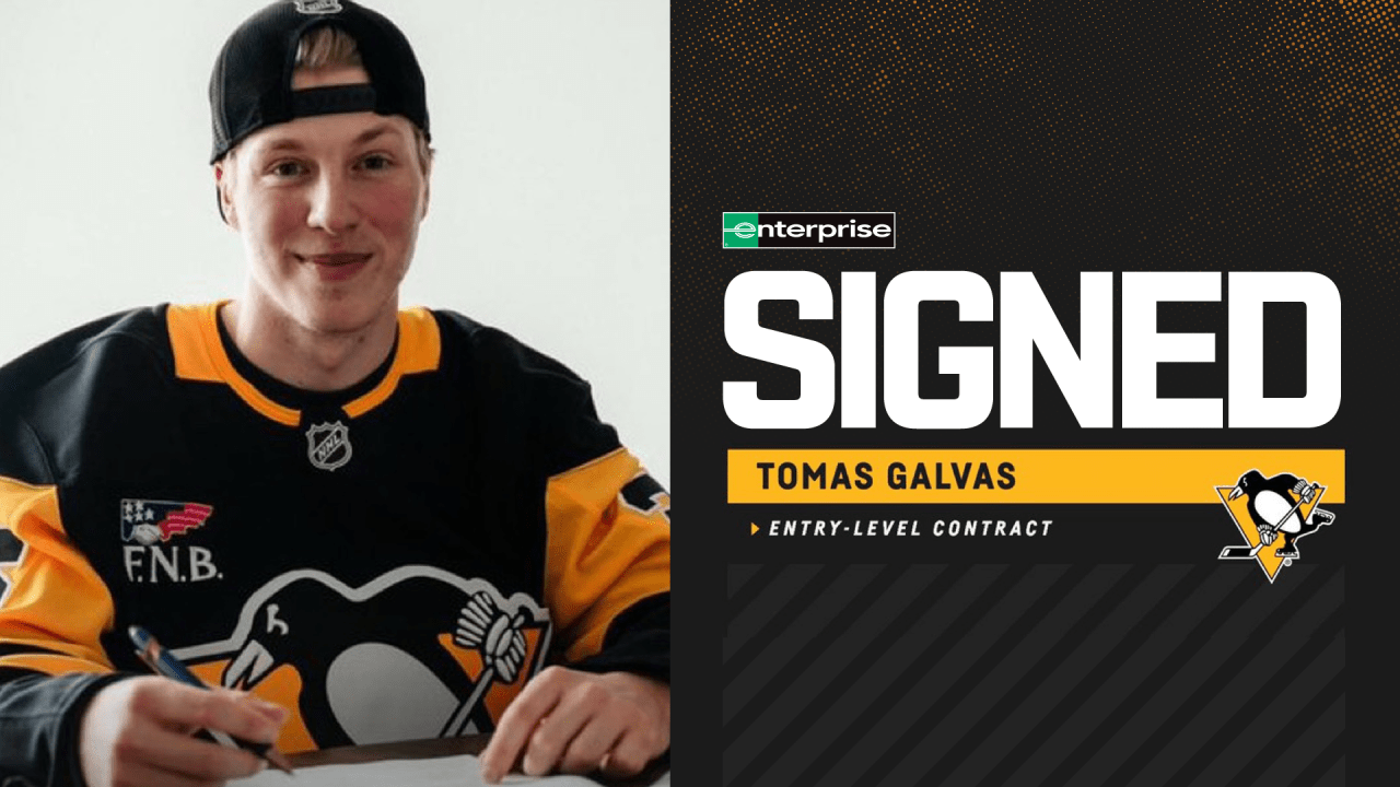 Penguins Sign Defenseman Tomas Galvas to Three-Year, Entry-Level Contract