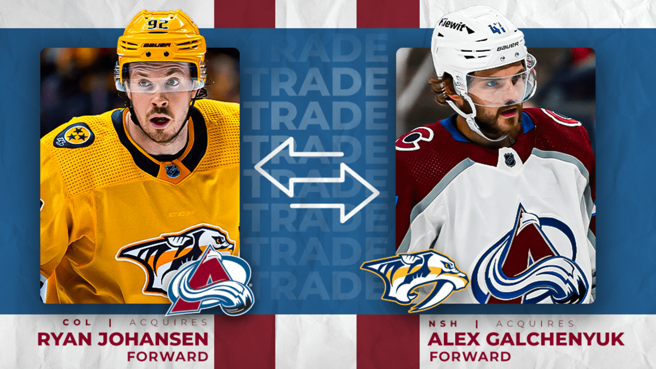 Colorado Avalanche acquire Ryan Johansen from Nashville Predators