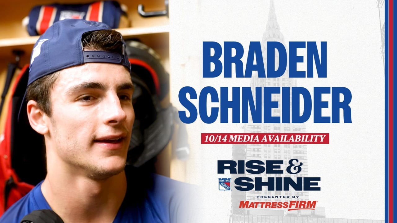 New York Rangers: Braden Schneider Pregame Media Availability