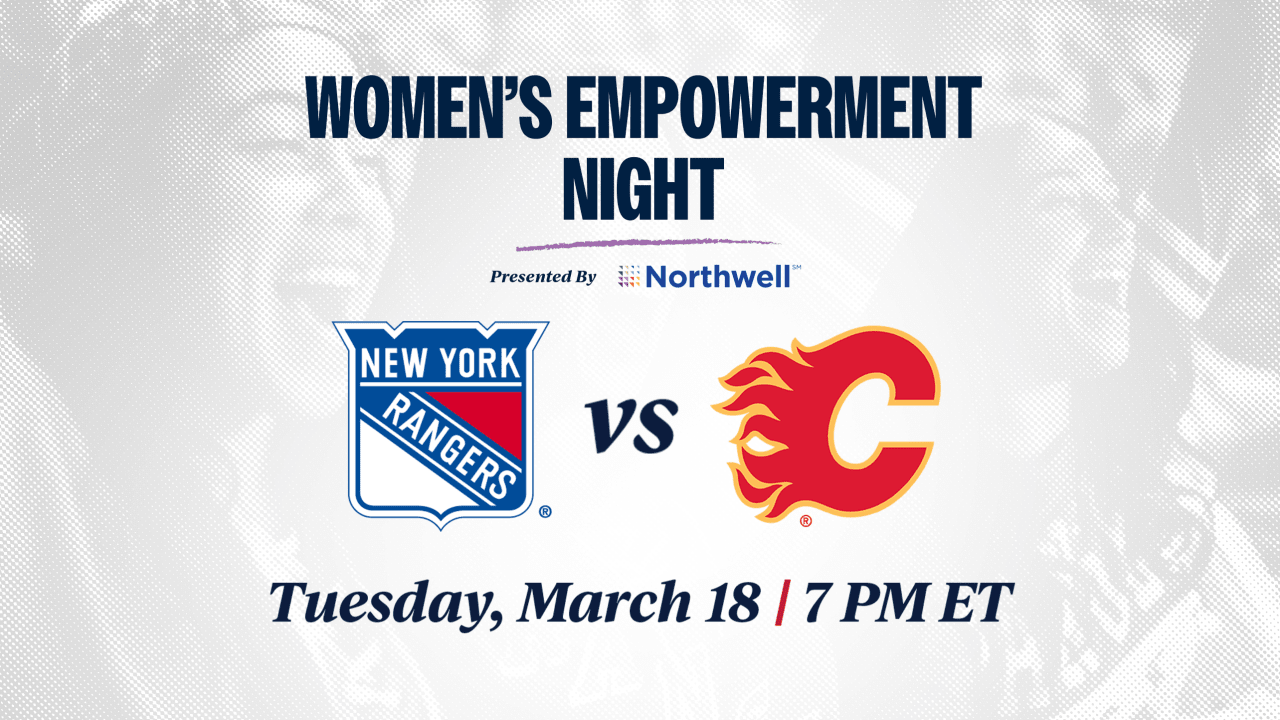 Rangers and Flames Clash at MSG on Women's Empowerment Night