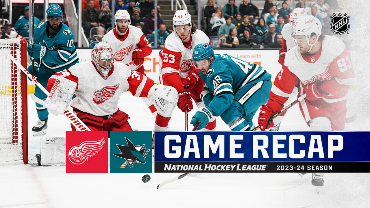 Perron scores 2 in 3rd, rallies Red Wings past Sharks | NHL.com