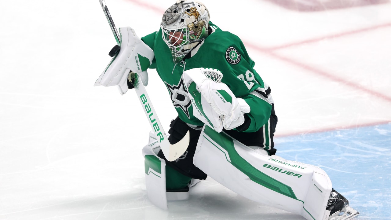 Oettinger pulled from goal by Stars in 1st period of Game 5 against Oilers | NHL.com