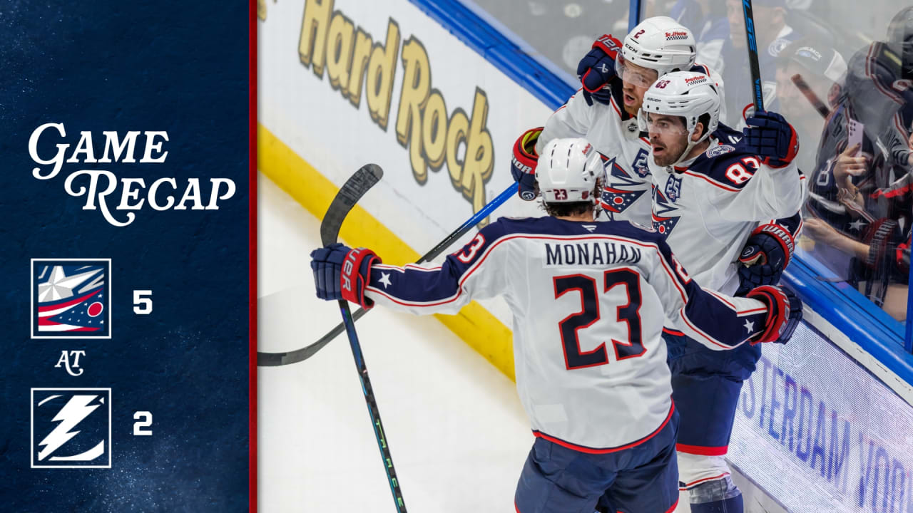 Garland scores twice again, Blue Jackets defeat Lightning to