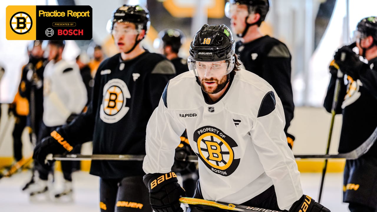 Practice Report: Bruins Prepare For Three-Game Road Trip | Boston Bruins