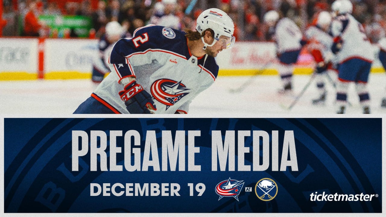 Pregame Media (12/19/23) | Columbus Blue Jackets