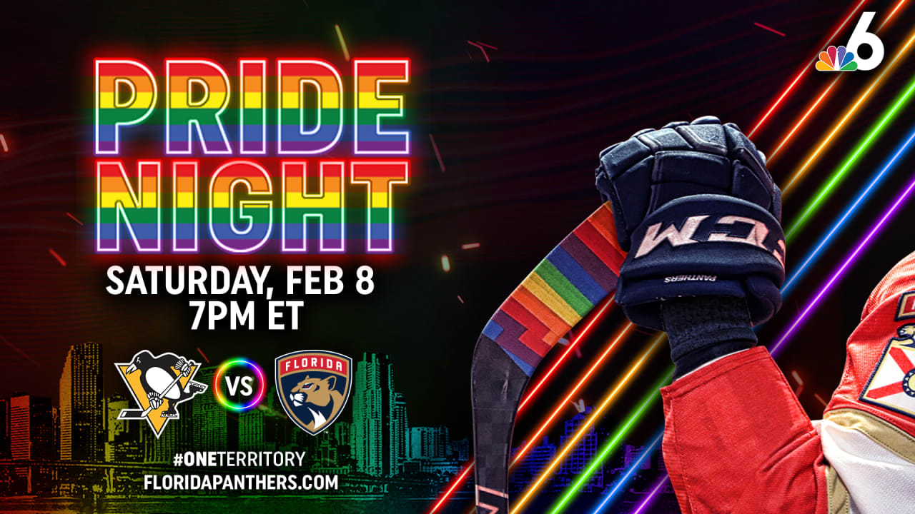 Florida Panthers To Hold Pride Night on Saturday, Feb. 8 at BB&T Center
