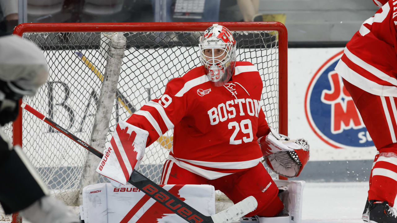 Commesso Named Hockey East Goaltender of the Month - Boston University  Athletics