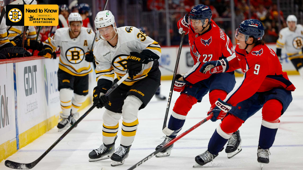 Need to Know: Bruins at Capitals | Boston Bruins