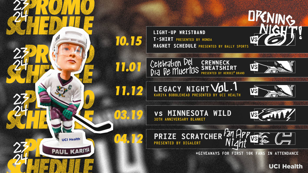 Anaheim Ducks Schedule 2024