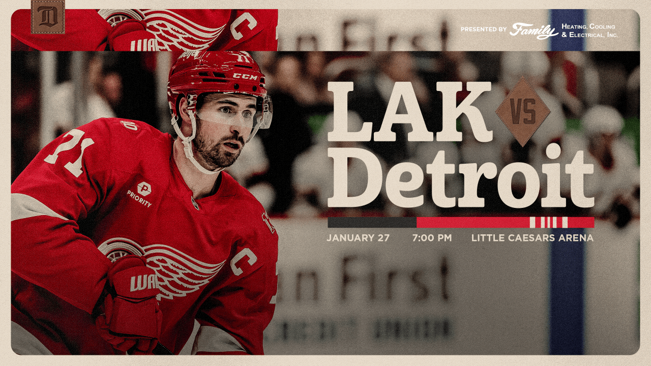 PREVIEW: Red Wings welcome Kings for opener of three-game homestand on Tuesday | Detroit Red Wings