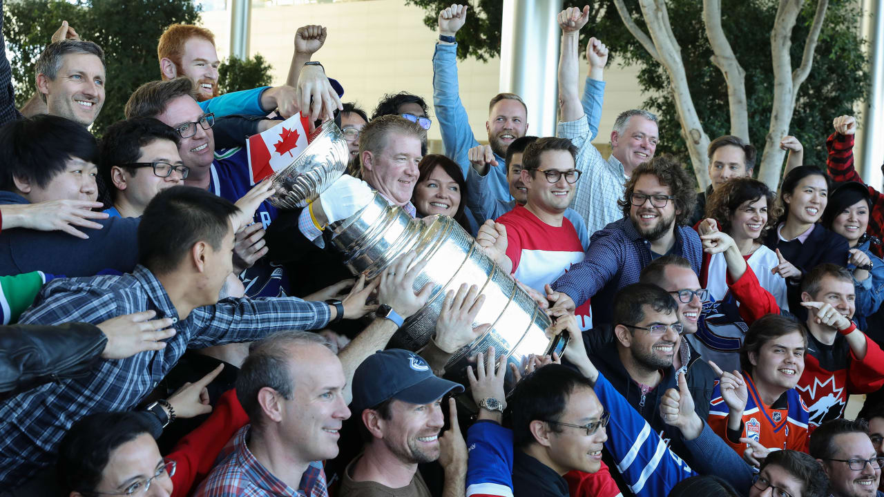 Bettman, McDavid, Matthews talk technology at Apple Campus