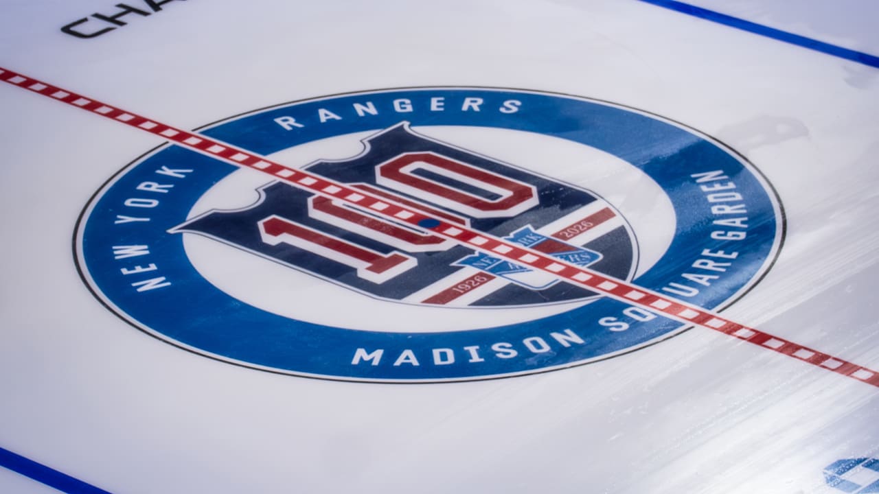 Rangers place Centennial Year logo on ice | NHL.com