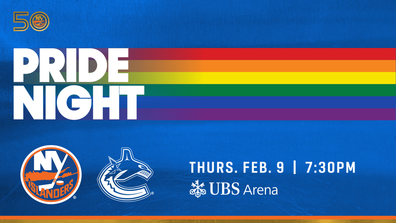 Islanders To Host Pride Night On Feb 9th At Ubs Arena New York Islanders