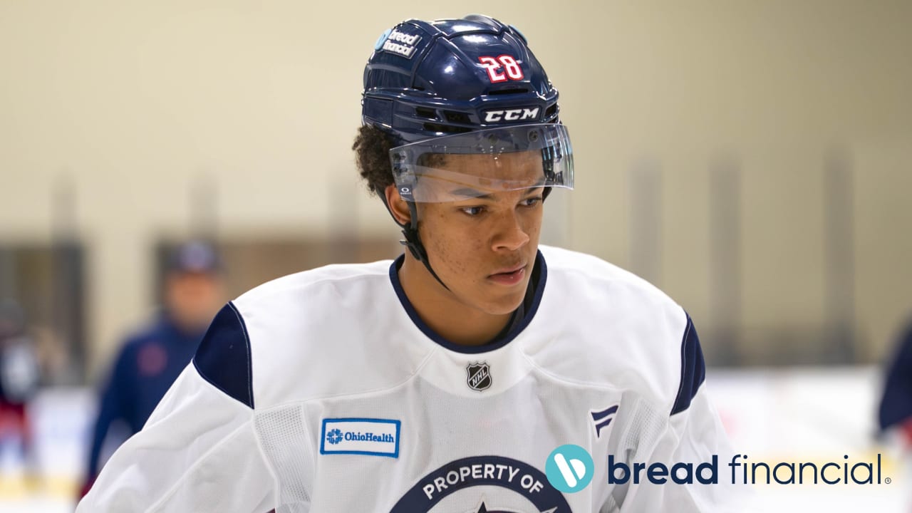 Lindstrom takes on a leadership role at development camp | Columbus Blue Jackets
