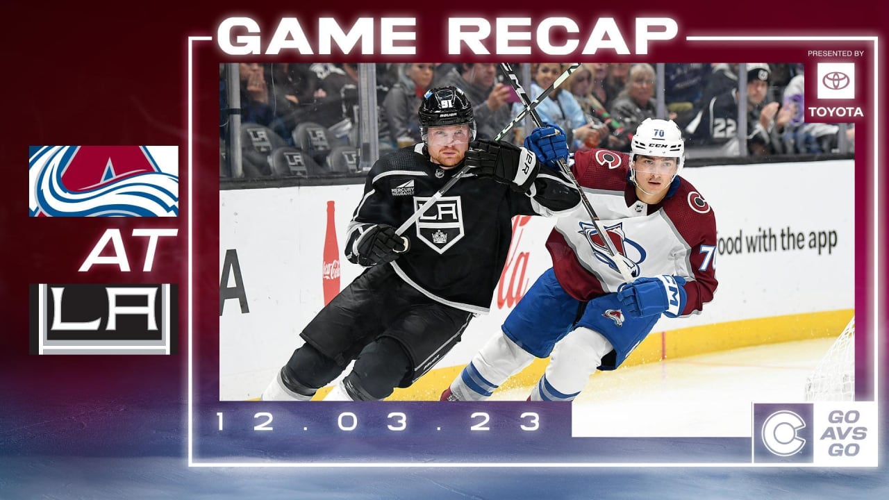 Toyota Game Recap: 12/3/2023 | Colorado Avalanche