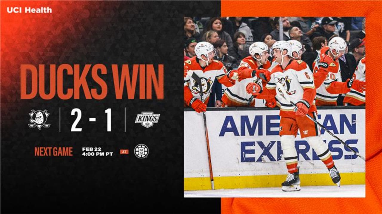 Recap: Ducks Keep it Rolling, Down Rival Kings in Shootout for Third Straight Win