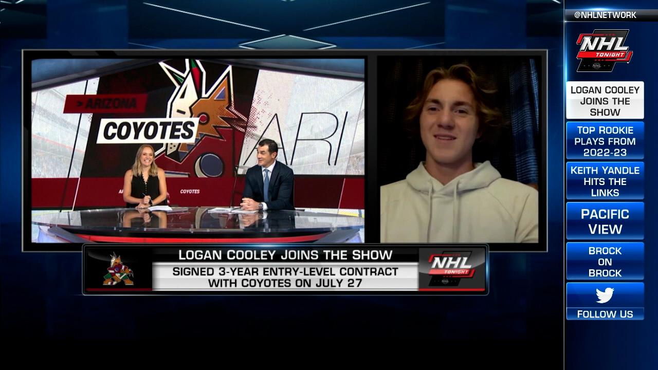 NHL Tonight Logan Cooley Arizona Coyotes